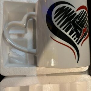 Houston Texans heart handle mug